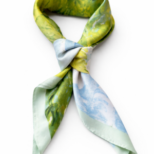 The Sea Waterprint Silk Scarf