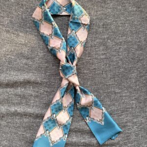The Rose and Blue Plaid Scarf