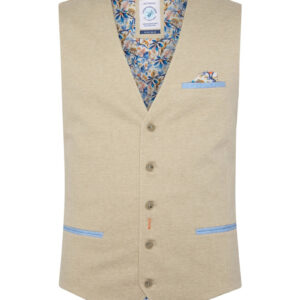 A Fish named fred waistcoat melange beige