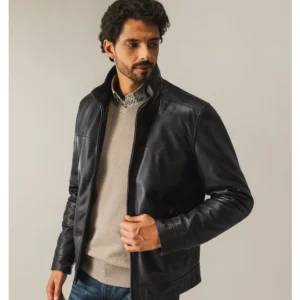 State of Art leren winterjas bruin
