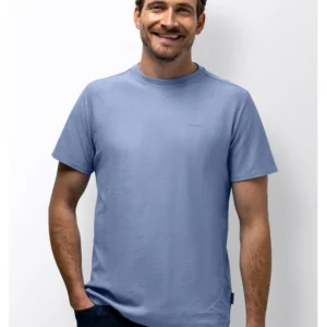 State of Art t-shirt korte mouw met structuur blue